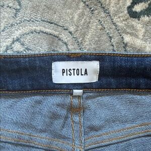 Pistola Dark and Light Blue Two-Tone Denim Jeans